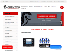 Tablet Screenshot of darkhorsemarine.com